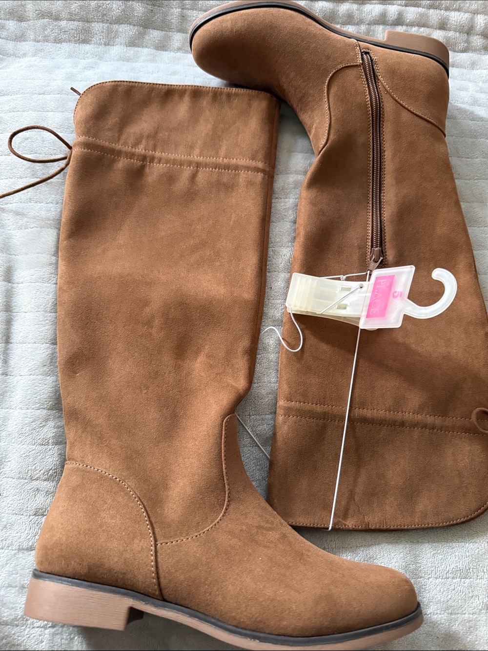 The Children's Place Girls Tan Knee-High Boots